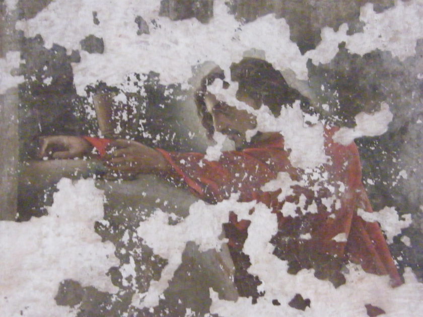 Фрагмент фрески в алтаре храма